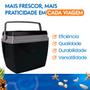 Imagem de Caixa Térmica Cooler 34 Litros com Alça Preta Capacidade para 50 Latinhas Praia Pesca Camping