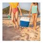 Imagem de Caixa térmica cooler c/alça 34 litros azul praia bebida até 50 latas - mor