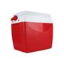 Imagem de Caixa Térmica Cooler Vermelho 26 Litros com Alça e Porta Copos MOR