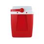 Imagem de Caixa Térmica Cooler Vermelho 34 Litros com Alça e Porta Copos MOR