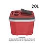 Imagem de Caixa Térmica SUV 20L Vermelho Conservação Térmica - Termolar 3501VME 57195