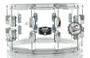 Imagem de Caixa Torelli Diamante Acrílico Cristal 14x8 TCD88CR com buchas e esteira em brass e 10 afinações