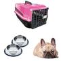 Imagem de Caixa Transporte Animal N2 Rosa + 2 Bebedouro Chalesco 150ml