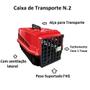 Imagem de Caixa Transporte N2 Cachorro Gato Vermelho + Tapete Sanidog