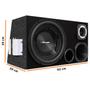 Imagem de Caixa Trio Completa 640W Subwoofer Shutt 4D 12" + Driver + Super Tweeter + Corneta + Módulo Taramps