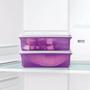 Imagem de Caixa Versatil 2,5L Translucida Violeta com Tampa  branca- TUPPERWARE