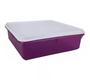 Imagem de Caixa Versatil 2,5L Translucida Violeta com Tampa  branca- TUPPERWARE