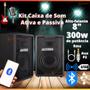 Imagem de Caixas de Som Ativa e Passiva 300w Rms Alto Falante 8" Com Bluetooth USB Aux Profissional Datrel
