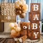 Imagem de Caixas Decorativas Frigg para Chá de Bebê Ursinho Teddy - Kit com 27 Letras