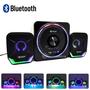 Imagem de Caixas Multimídia 16w Com Subwoofer LED RGB Com Bluetooth e USB  KPRO828