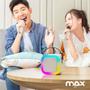 Imagem de Caixinha Caixa de Som Karaokê Infantil Com 02 Microfones Sem fio Bluetooh