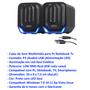 Imagem de Caixinha Caixa De Som Mini Alto falante 12W 6Wx2 Para Pc Notebook TV Tablet Celular Com Led Caixa Multimidia