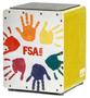 Imagem de Cajón Infantil FSA Kids Series FK15 Amarelo com 32cms de Altura, Esteira Interna e Assento em E.V.A