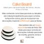 Imagem de Cake board pratos para apresentação de Bolo Mdf 3mm Redondo 35cm Branco (10 Unidades)