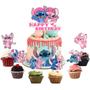 Imagem de Cake Topper OU RUI Acrílico Rosa Lilo and Stitch Birthday