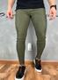 Imagem de Calça Alfaiataria Masculina 04% Lycra Verde Militar