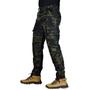 Imagem de Calça Camuflada 6 Bolsos Ripstop Airsoft - Multicam Black - Safo Military