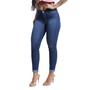 Imagem de Calça Capri Feminina Jeans Com Licra Azul Escuro Liso 1