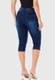 Imagem de Calça Capri HNO Jeans Skinny Cintura Alta Elastano Classic Azul Marinho