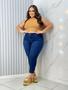 Imagem de Calça capri plus size super lipo (com cinta) jeans com Lycra Ref:2495