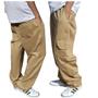 Imagem de Calça cargo Sarja Skate Casual Masculino Feminino Camuflado M ao Plus Size