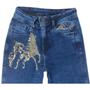 Imagem de Calça Country Jeans Feminina Minuty Bordado Com Paetê - Ref.231302