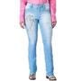 Imagem de Calça Country Jeans Feminina Minuty Bordado e Brilho - Ref. 231214