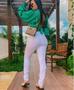 Calça De Brim Feminina Muito Mais Jeans Imagem de Calça De Brim Feminina Muito Mais Jeans