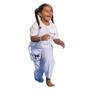 Imagem de Calça de Capoeira Infantil Branca Poliester 1 Fit