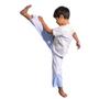 Imagem de Calça de Capoeira Infantil Branca Poliester 1 Fit