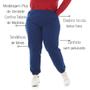 Imagem de Calça de Moletom Lara Feminino Plus Size jogger 1135