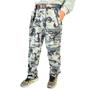 Imagem de Calça de Pesca MTK Amazon Vira Bermuda Com Proteção Solar Cor Camuflado Cinza