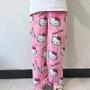 Imagem de Calça de Pijama Feminina Kawaii Hello Kitty - Lã Dupla, Elástica e Macia - Presente Sanrio