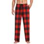 Imagem de Calça de pijama Ollabaky Christmas Buffalo Plaid para homens M