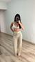 Imagem de Calça De Praia Feminina Croche Tricot Pantalona Saida Verão