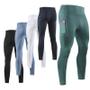 Imagem de Calça Esportiva Masculina Fitness Corrida Leggings Apertadas Yoga Compressão Moletom Ajuste Seco