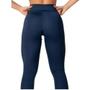 Imagem de Calça Feminina Azul Legging Treino Academia Conforto Trabalho