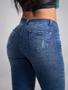 Imagem de Calça Feminina Jeans Capri Gisele Cinto Engate Rápido