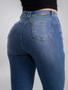 Imagem de Calça Feminina Jeans Capri Modeladora Niina Safira Barra Assimétrica