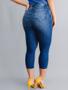 Imagem de Calça Feminina Jeans Capri Niina Safira Modeladora Barra Reta