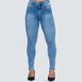 Imagem de Calça Feminina Jeans Cigarrete Barra Desfiada 016220-