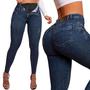 Imagem de Calca Feminina Jeans Sawary Super Lipo  com Cinta Modeladora