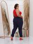 Imagem de Calça Feminina Jogger Plus Size Calça Bengaline Com Elástico Modinha Modelagem Premium Grande