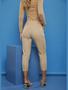 Imagem de Calça Feminina Jogging Jogger em Linho Premium Elástico na Cintura com Ajuste e Comprimento Capri