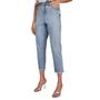 Imagem de Calça Feminina Lado Avesso Jeans Mom Claro - L1250