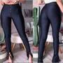 Imagem de Calça feminina legging  cirrê 3 zíperes