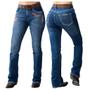 Imagem de Calça Feminina Miss Country Jeans Flare Pena - Ref. 1002