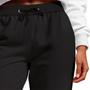 Imagem de Calça Feminina Moletom Flanelada Slim Bolsos Cordão Algodão
