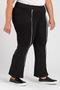 Imagem de Calça Feminina Pantacourt Plus Size Moletinho c/ Elastano Filete Contraste - Serena