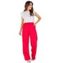 Imagem de Calça Feminina Pantalona Com Elastico Alfaiataria Elegante 